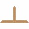 Ekena Millwork Portland Timber Gable Bracket, Western Red Cedar, 60"W x 35"H x 3 1/2"D x 5 1/2"F, 14/12 Pitch GBW060X35X0406POR00SWR - alternate 1